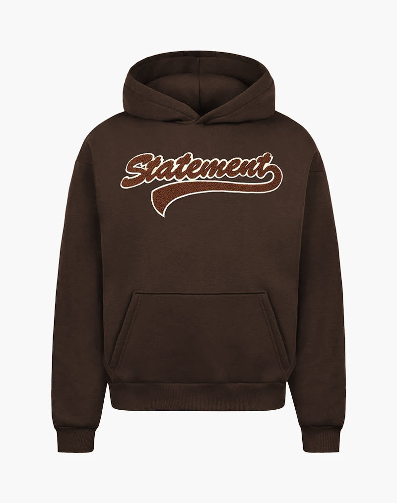 RETRO HOODIE (BROWN) STATEMENT