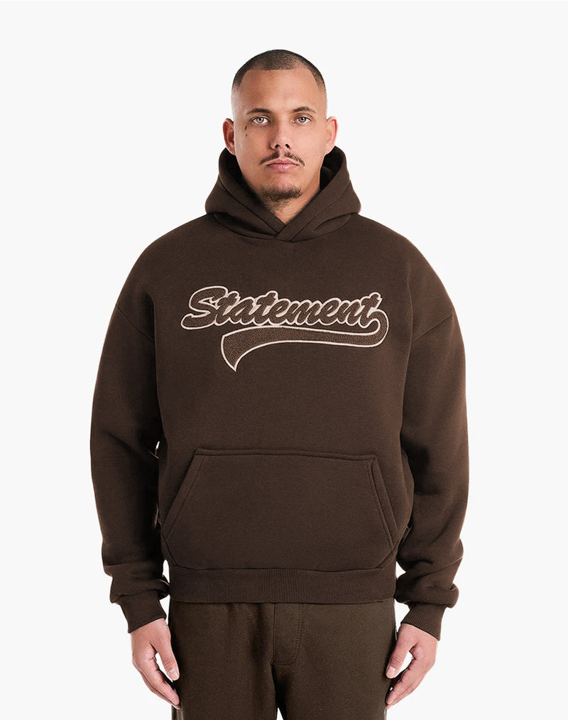 RETRO HOODIE (BROWN) STATEMENT