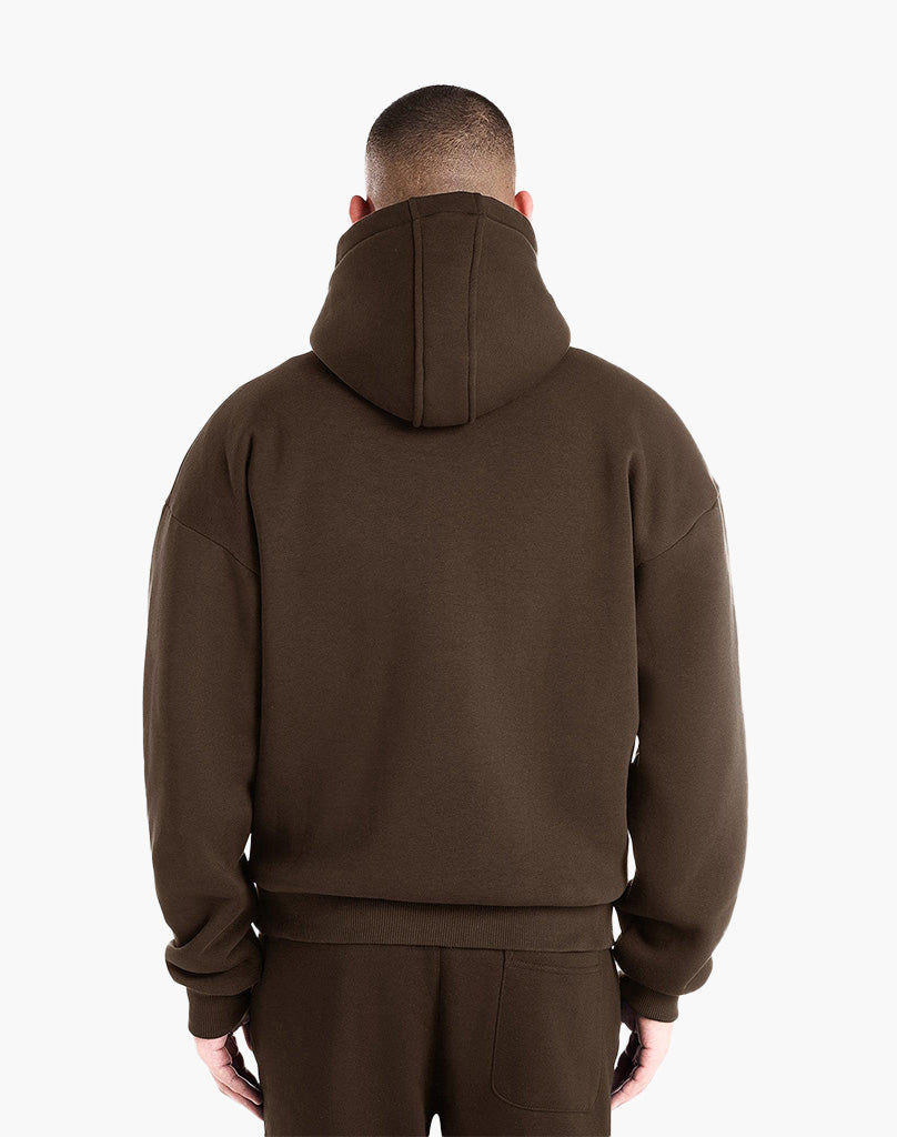 RETRO HOODIE (BROWN) STATEMENT