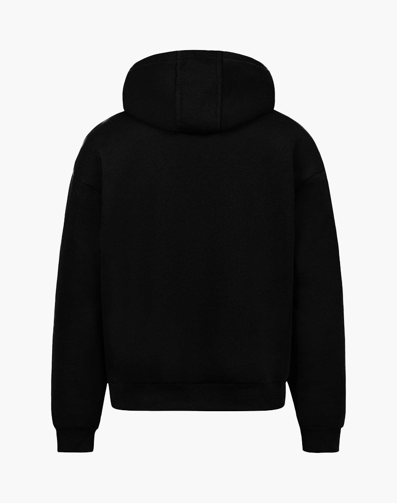 ROUTE 66 ZIP-HOODIE (BLACK) STATEMENT