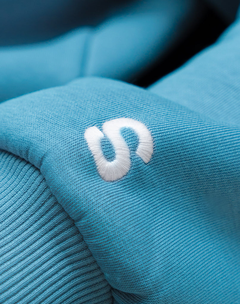 BASIC HOODIE (AQUA BLUE) STATEMENT