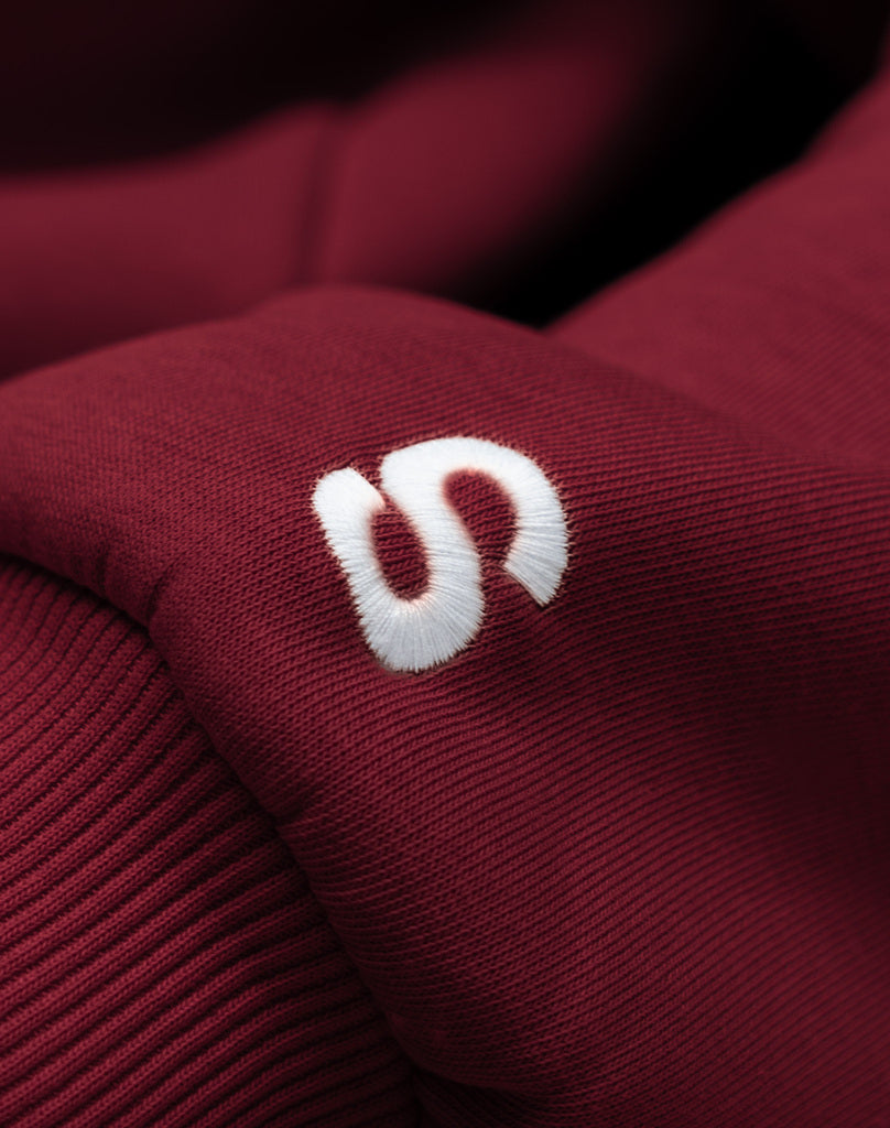 BASIC HOODIE (BURGUNDY) STATEMENT