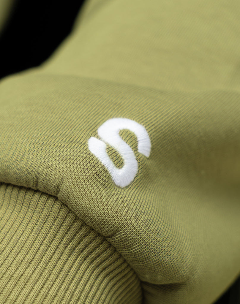 BASIC ZIP-HOODIE (DARK GREEN) STATEMENT
