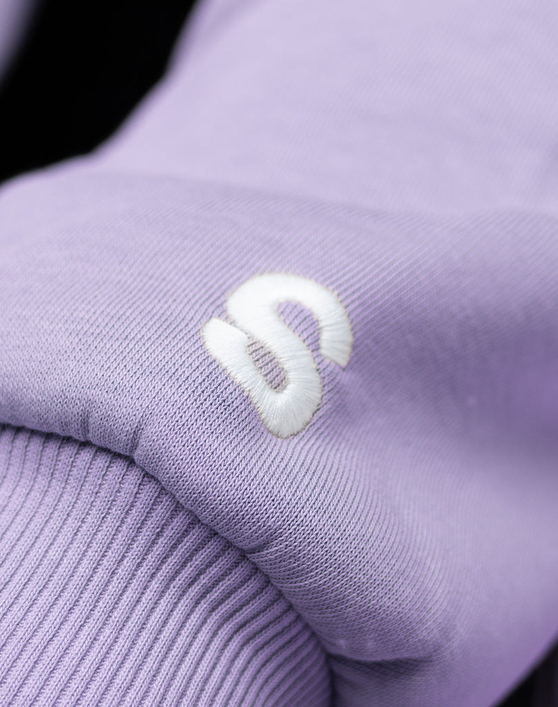 BASIC ZIP-HOODIE (PURPLE) STATEMENT