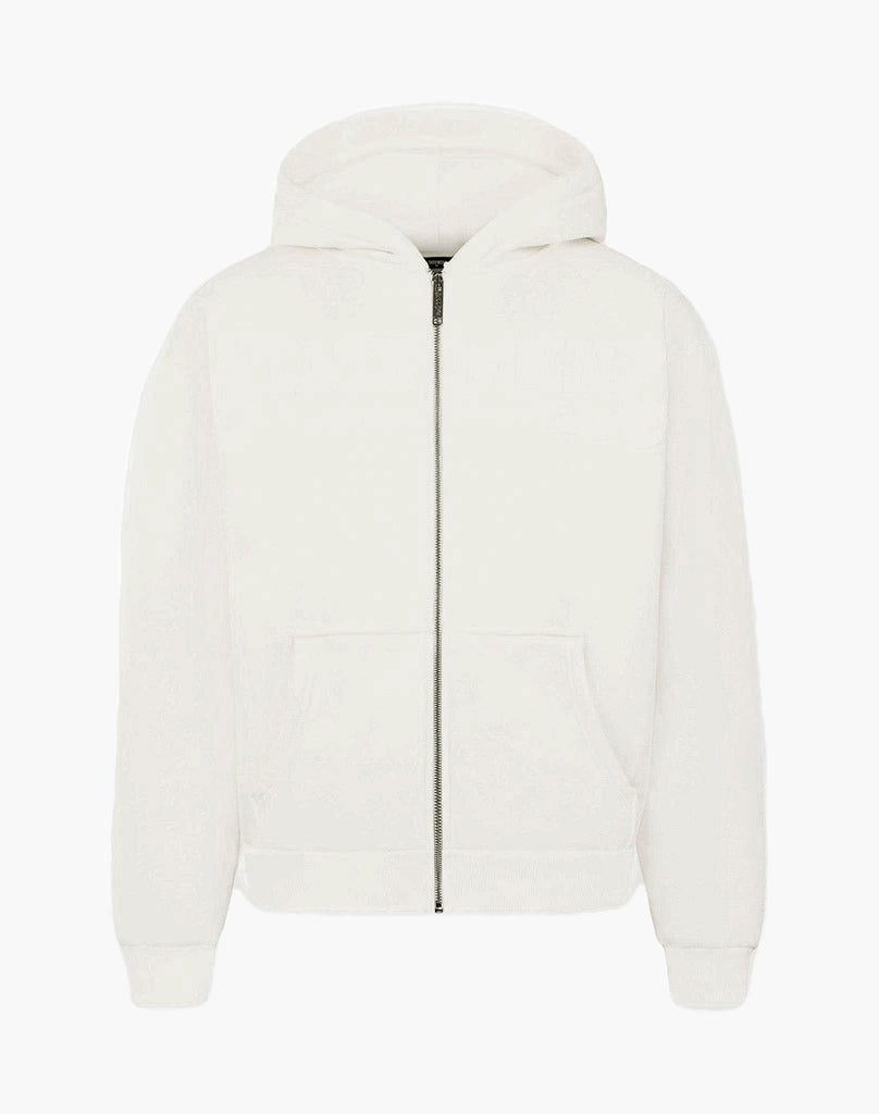 STATEMENT ZIP-HOODIE (CREAM WHITE) STATEMENT