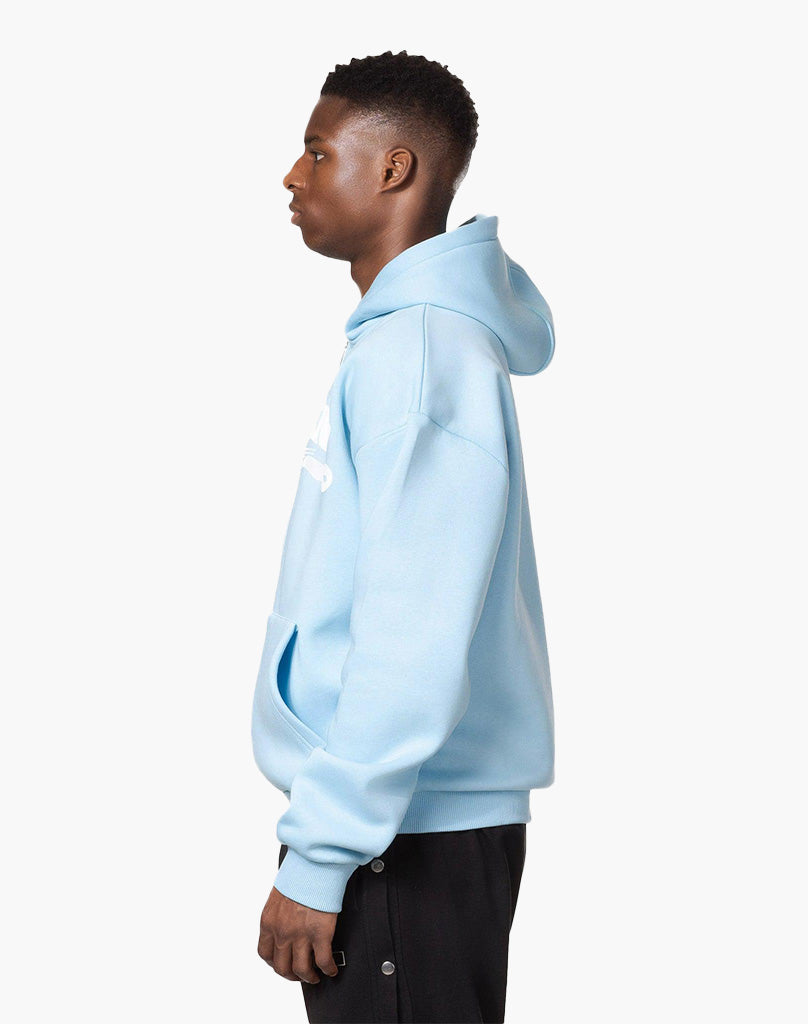 STATEMENT ZIP-HOODIE (ICE BLUE) STATEMENT
