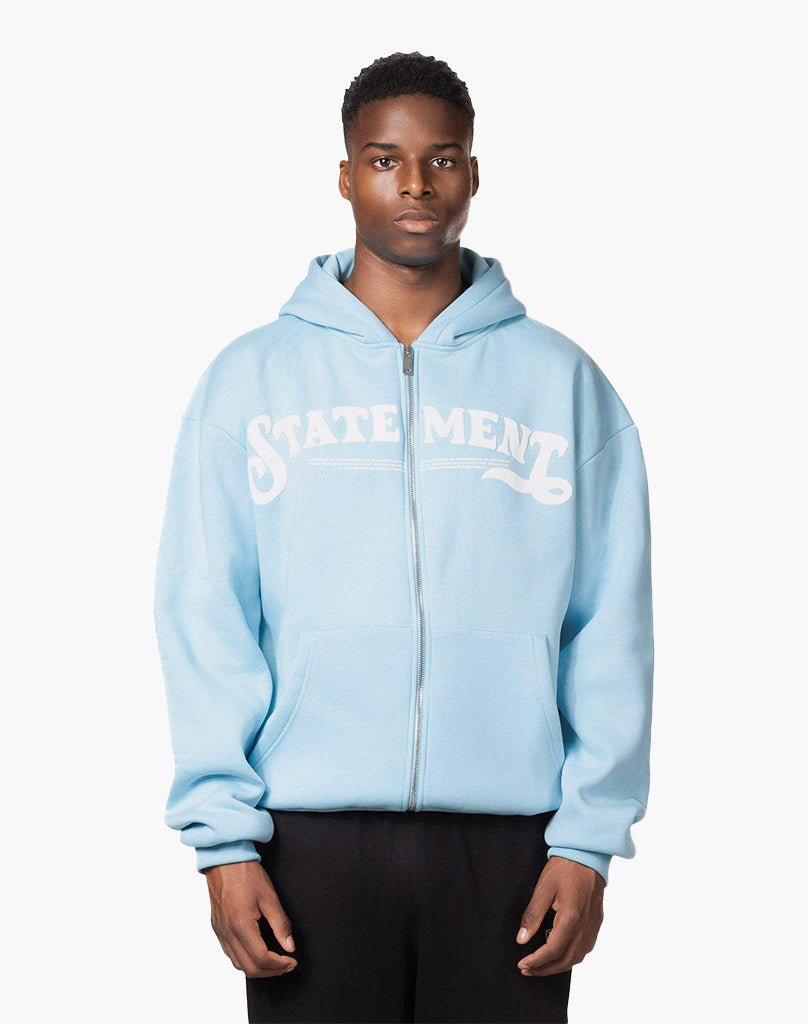 STATEMENT ZIP-HOODIE (ICE BLUE) STATEMENT