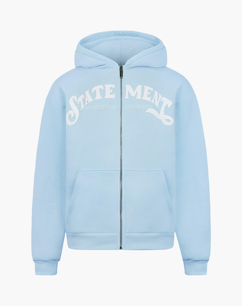 STATEMENT ZIP-HOODIE (ICE BLUE) STATEMENT