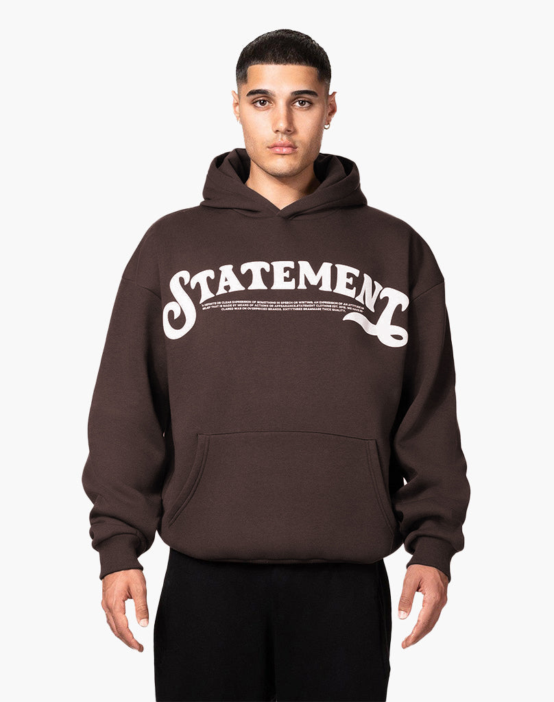 STATEMENT HOODIE (BROWN) Hoodie STATEMENT