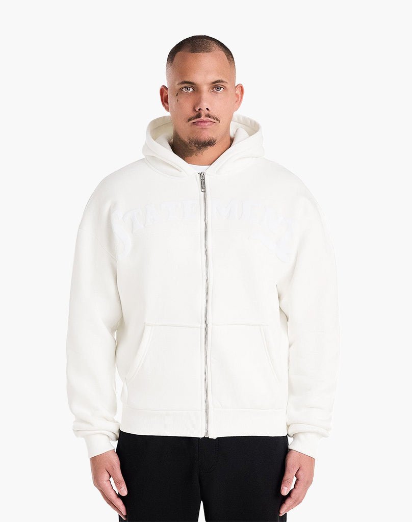 STATEMENT ZIP-HOODIE (CREAM WHITE) Zip-Hoodie STATEMENT