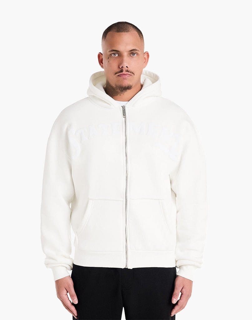 STATEMENT ZIP-HOODIE (CREAM WHITE) Zip-Hoodie STATEMENT