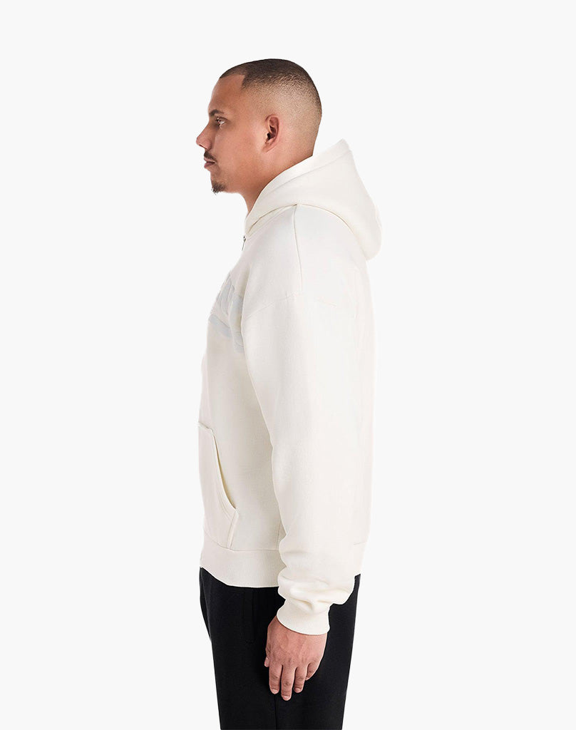 STATEMENT ZIP-HOODIE (CREAM WHITE) STATEMENT