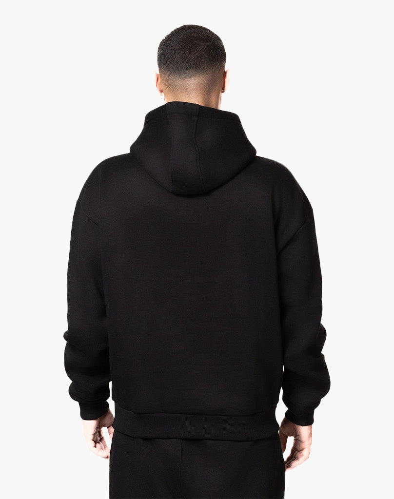 STATEMENT ZIP-HOODIE (BLACK) STATEMENT