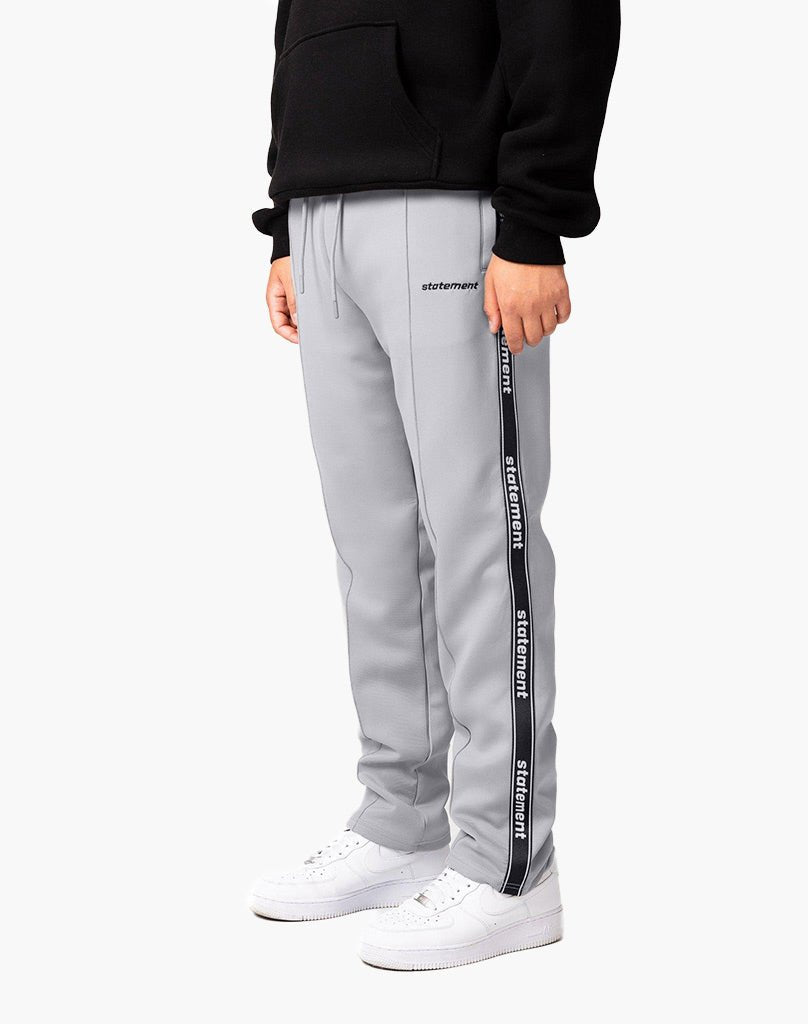 STRIPE WIDE TRACKPANTS (GREY) Pants STATEMENT