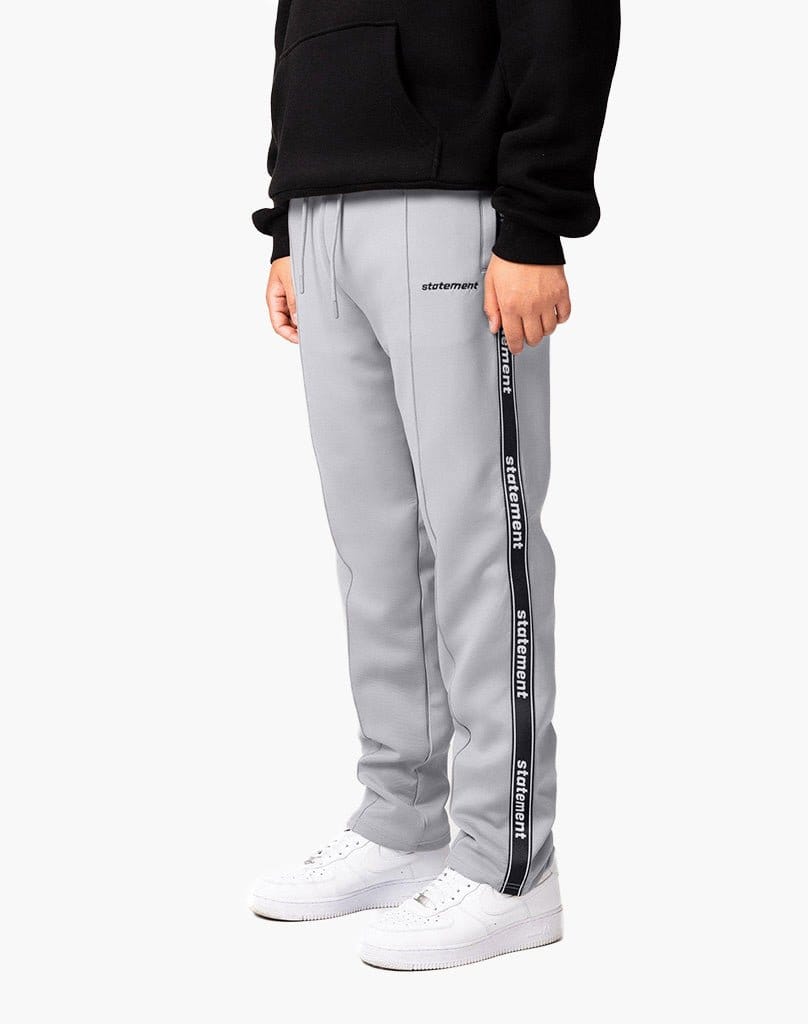 STRIPE WIDE TRACKPANTS (GREY) Pants STATEMENT