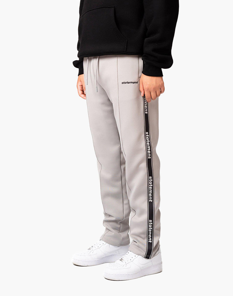 STRIPE WIDE TRACKPANTS (GREY) STATEMENT