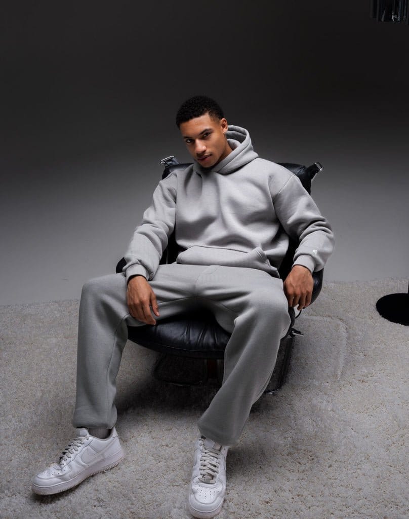 TRACKSUIT SET CUFF (GREY) Tracksuits Statement Clo