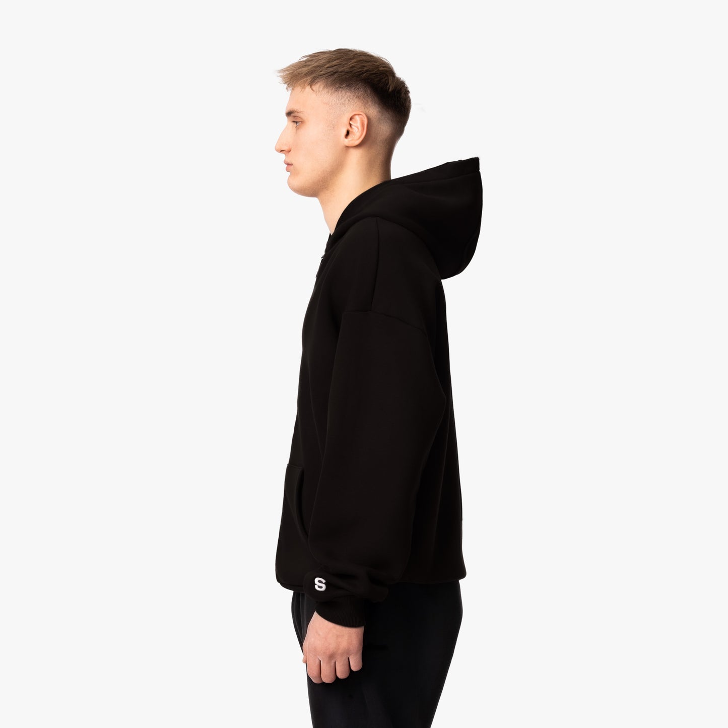 BASIC ZIP-HOODIE BLACK