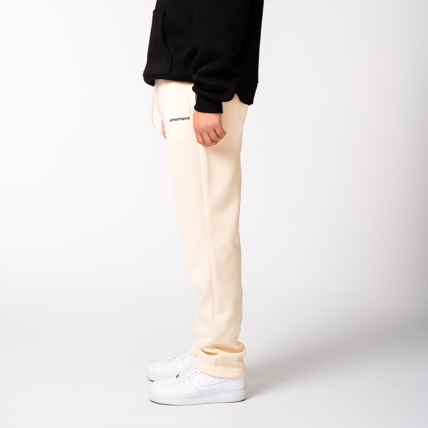 BASIC WIDE TRACKPANTS CREAM WHITE