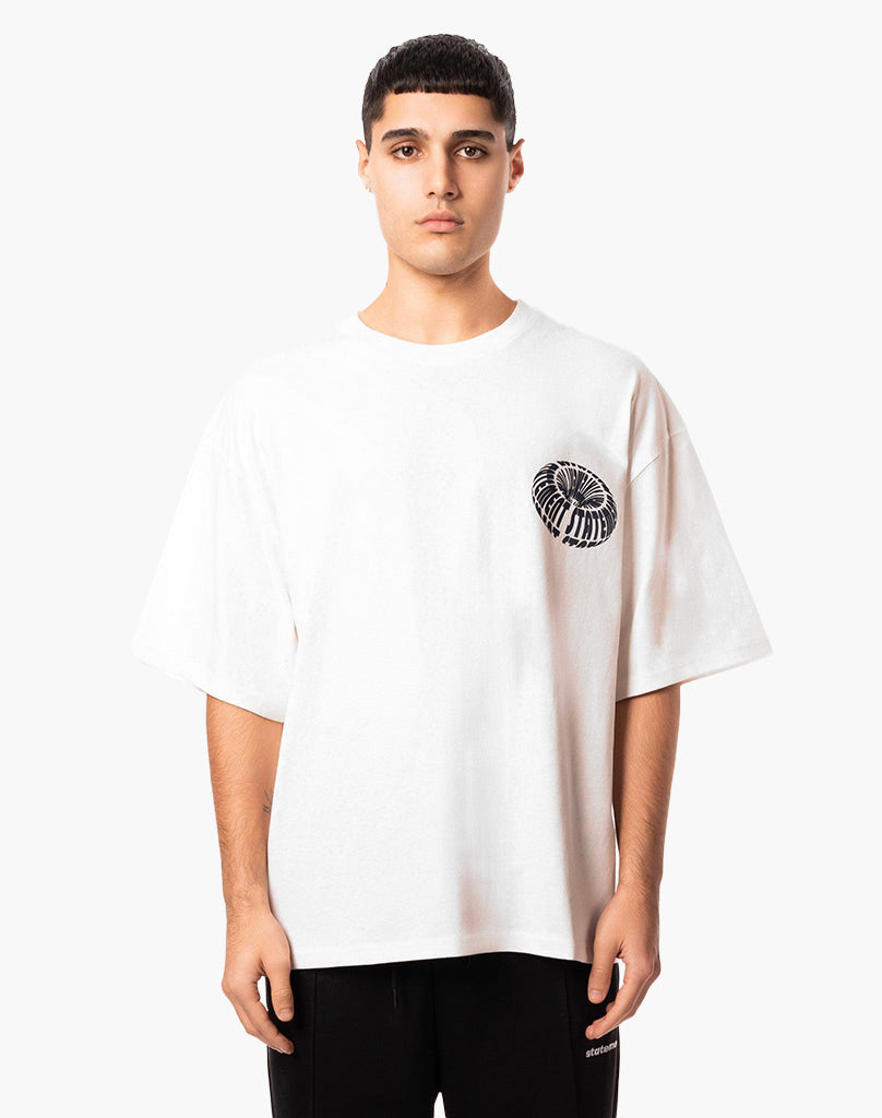 CYRCLE TEE CREAM WHITE