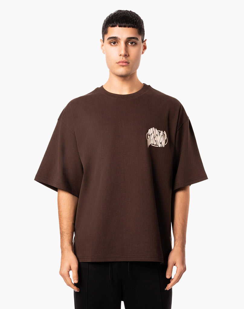 LOOP TEE BROWN