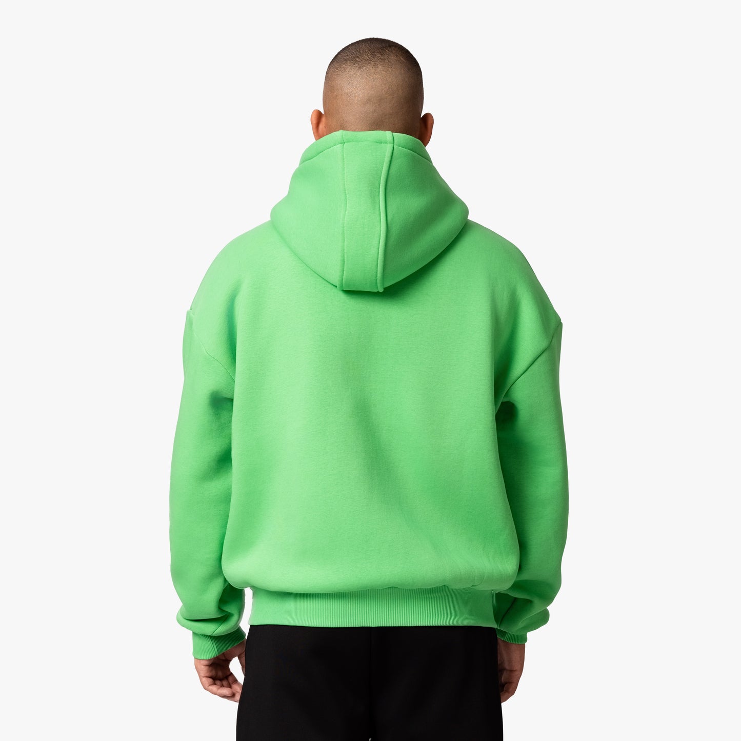 BASIC ZIP-HOODIE POISON GREEN
