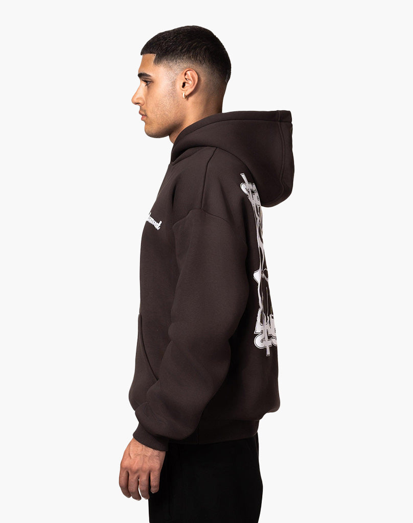 VAGUE HOODIE BROWN