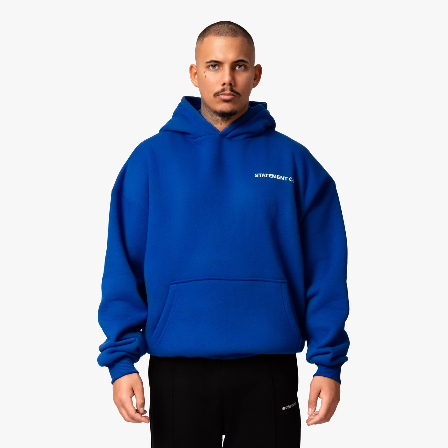 INITIAL HOODIE ROYAL BLUE