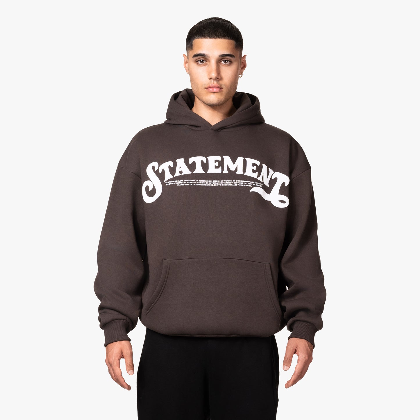 STATEMENT HOODIE BROWN