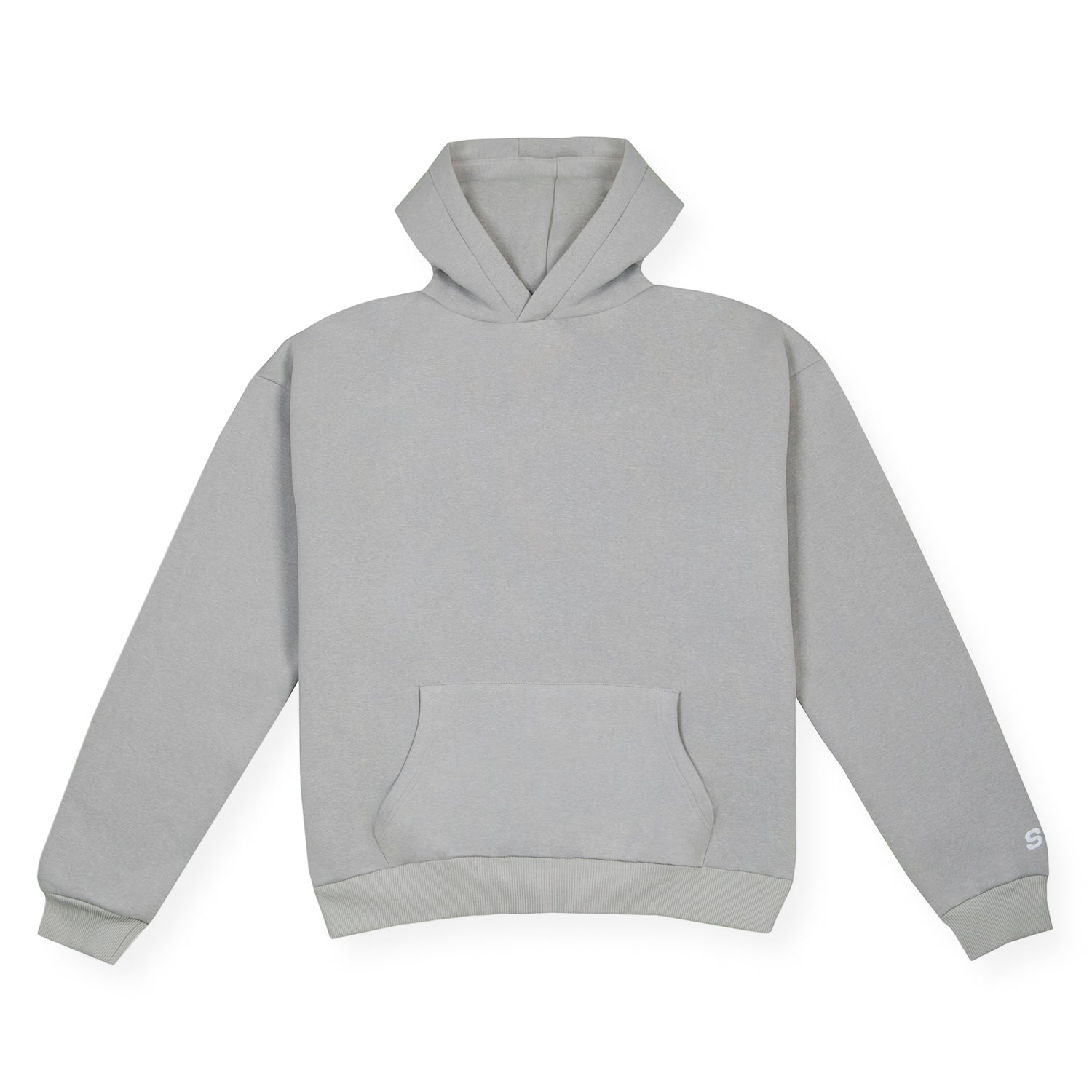 BASIC HOODIE GREY MELANGE - Statement clo