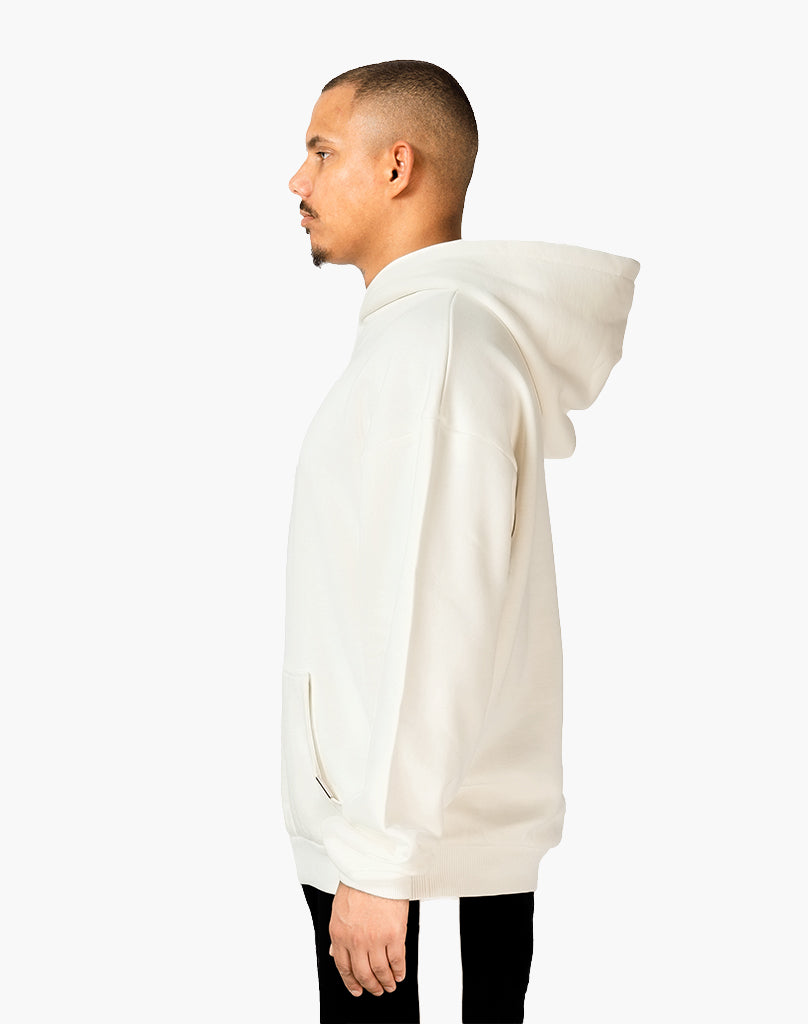 HEAVY BASIC ZIP-HOODIE (CREAM WHITE)