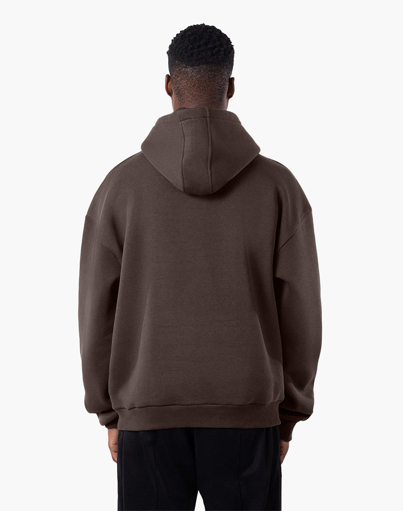 BASIC HOODIE - BROWN