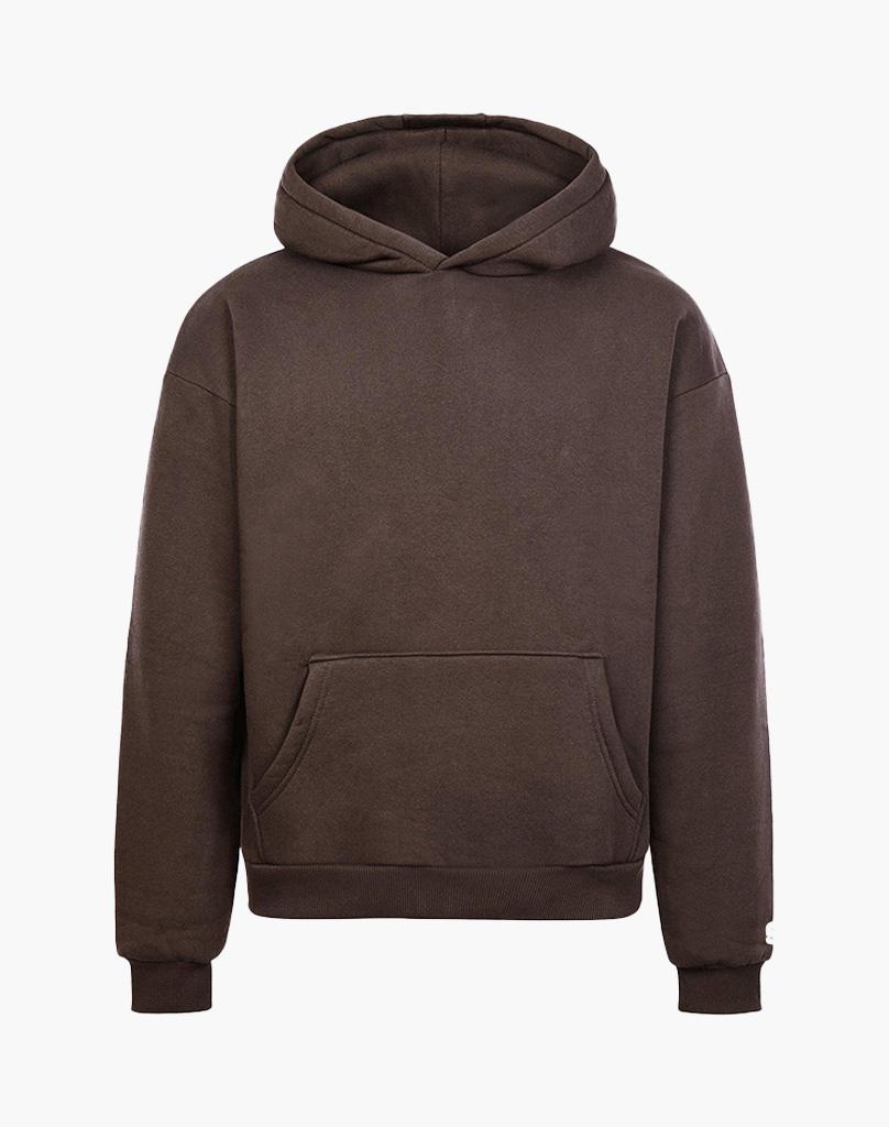 BASIC HOODIE - BROWN