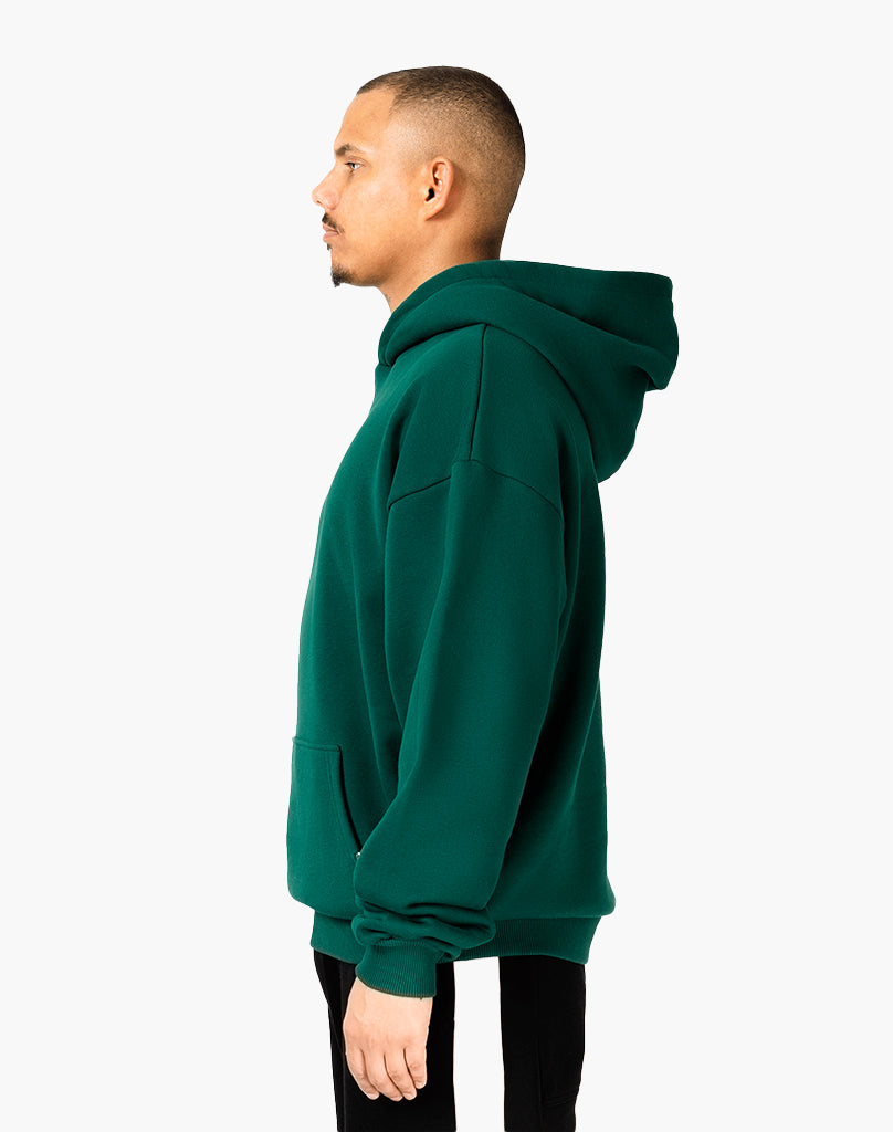 HEAVY BASIC ZIP-HOODIE (GREEN)