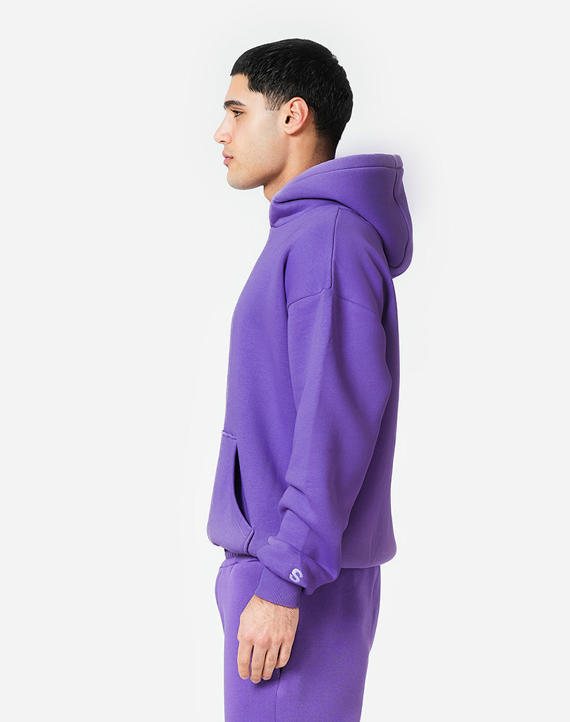 BASIC HOODIE (DARK PURPLE) STATEMENT