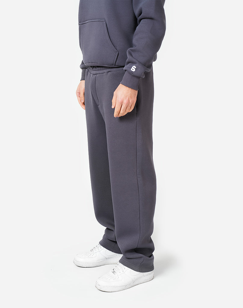 BASIC OPEN LEG JOGGER (ANTHRAZIT)