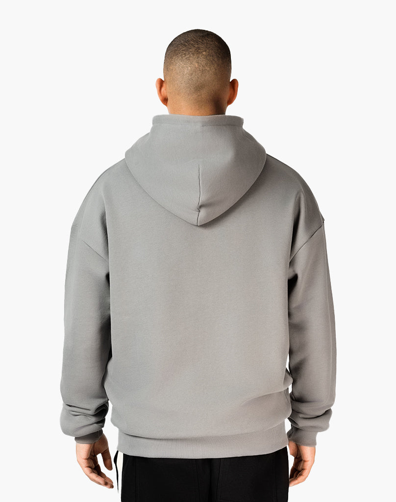 HEAVY BASIC ZIP-HOODIE (GREY)