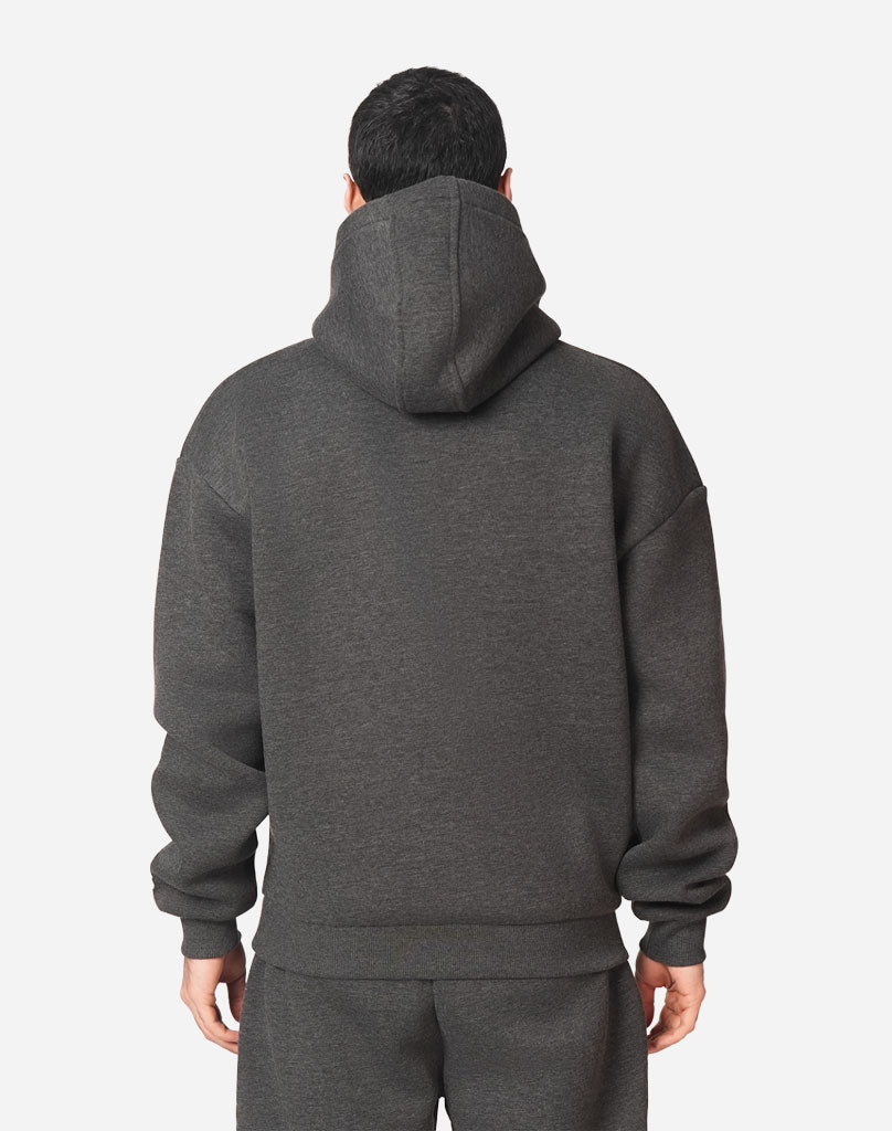 BASIC HOODIE (DARK GREY MELANGE)