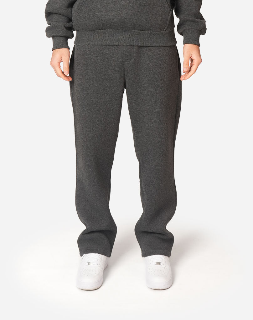 BASIC OPEN LEG JOGGER (DARK GREY MELANGE)
