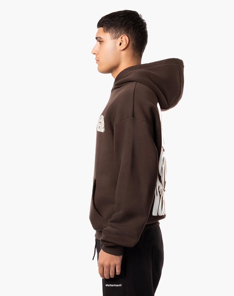 040 STUDIO ZIP-HOODIE BROWN