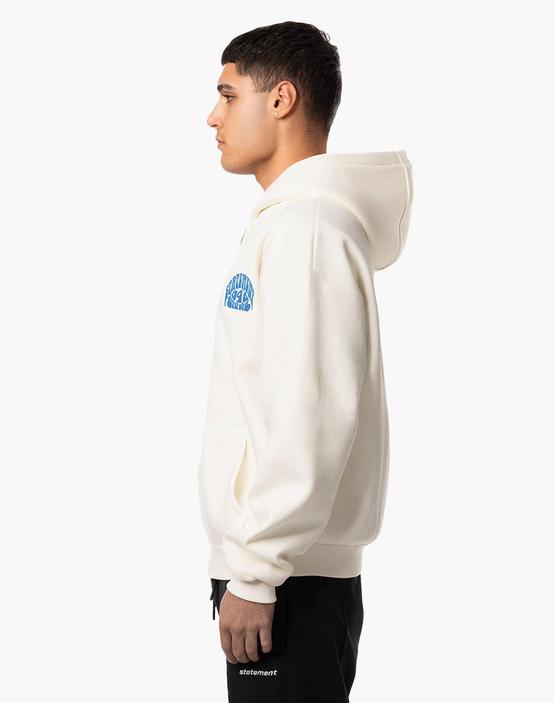 040 STUDIO ZIP-HOODIE CREAM WHITE