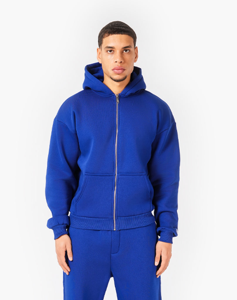 TRACKSUIT SET ZIP-HOODIE (GREY MELANGE) Statement Clo