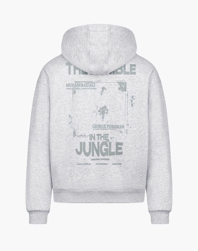RUMBLE JUNGLE HOODIE (GREY MELANGE) STATEMENT