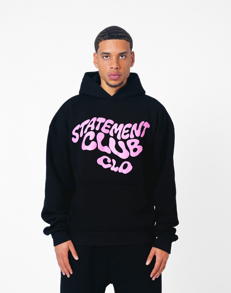 CLUB HOODIE (BLACK) STATEMENT