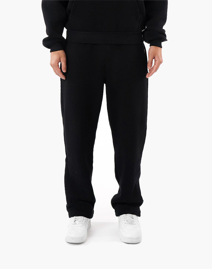 BASIC OPEN LEG JOGGER (BLACK)