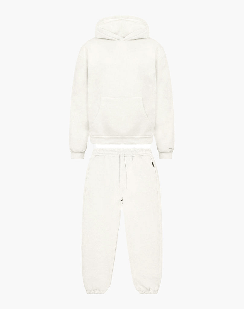 TRACKSUIT SET CUFF (CREAM WHITE) Tracksuits Statement Clo