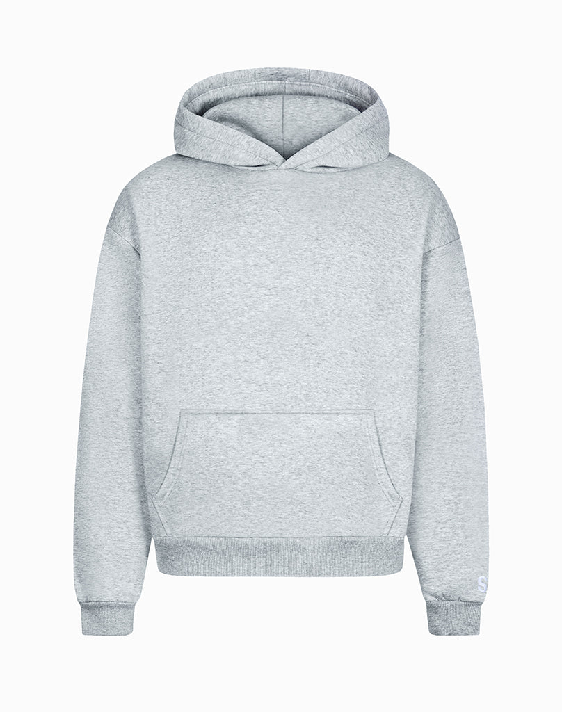 BASIC HOODIE (GREY MELANGE)