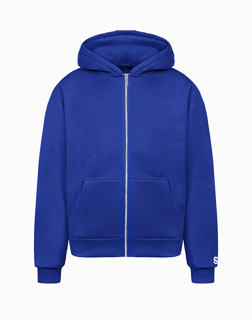 BASIC ZIP-HOODIE (ROYAL BLUE)