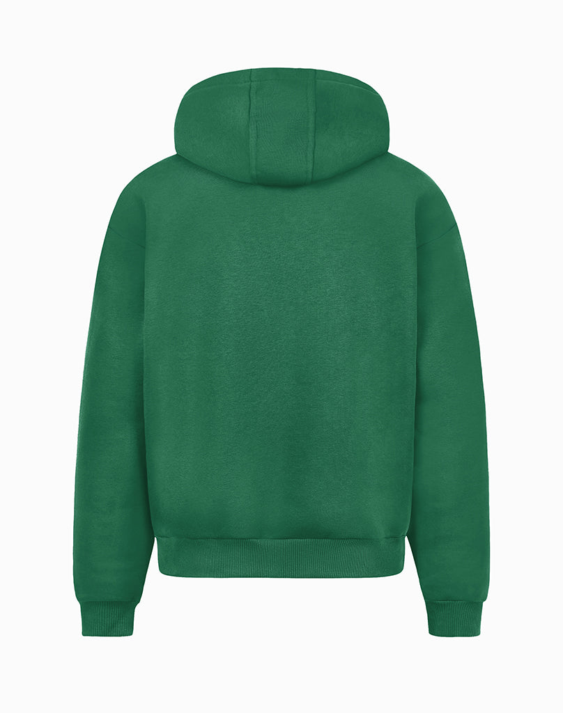 BASIC ZIP-HOODIE (WOOD GREEN)