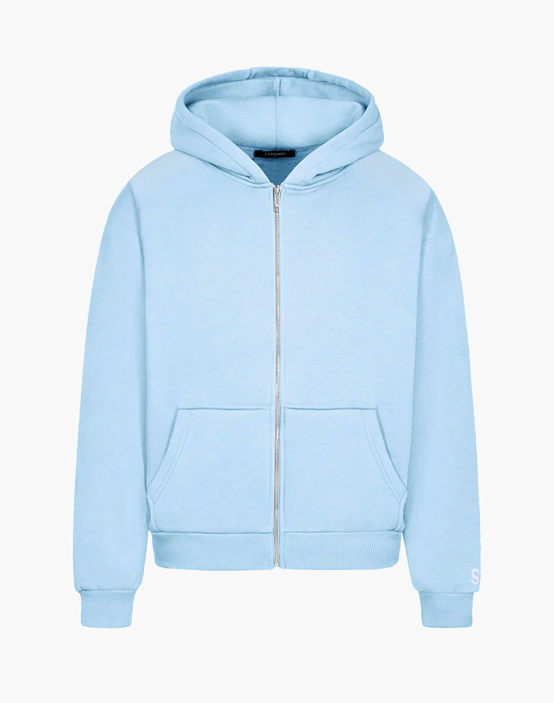 BASIC ZIP-HOODIE (ICE BLUE) Zip-Hoodie STATEMENT